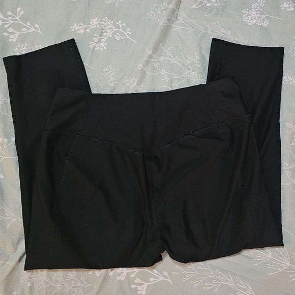 Capris Nike Go Dri Fit High Rise Black Womens M - Picture 13 of 14